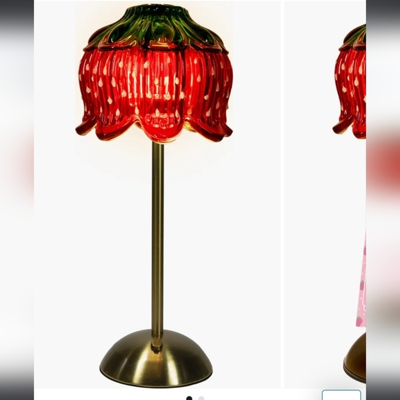 Other - New Red Strawberry Shortcake Touch Table Lamp Vintage Retro Home Decor Lightning